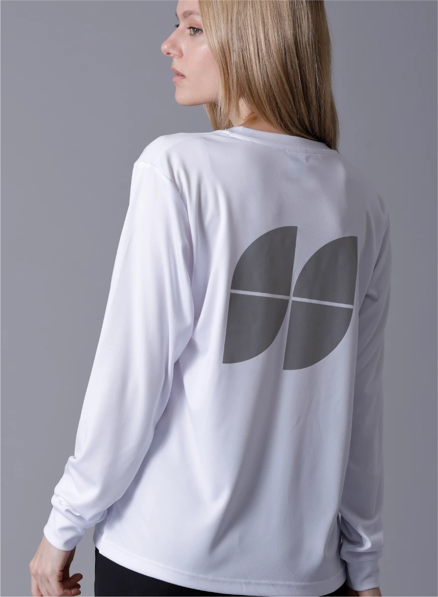 Long Sleeve Back Logo Tee